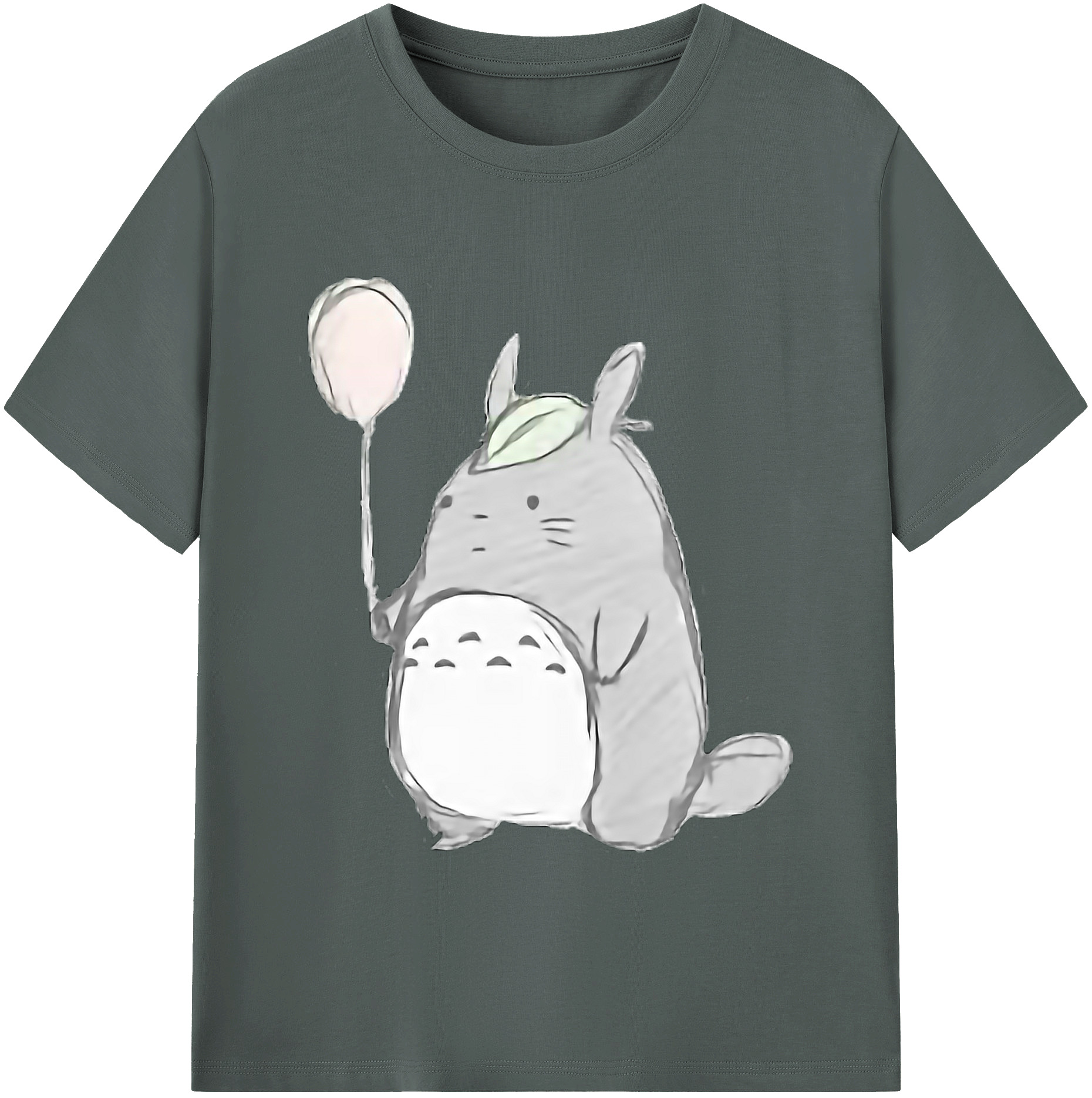 （画像用） となりのトトロ 草壁メイ 草壁サツキ My Neighbor Totoro Satsuki Kusakabe Mei Kusakabe 綿100％ メンズ半袖Tシャツ｜肌触りやわらか＆通気性